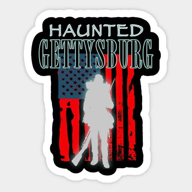 Haunted Gettysburg Sticker by Dead Is Not The End